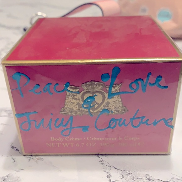 Peace & Love by Juicy Couture Body Creme 200ml/6.7 fl.oz. NEW IN SEALED BOX - Picture 2 of 2